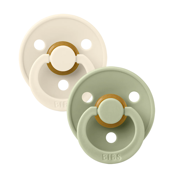 Ivory/Sage BIBS Pacifier 2 PK, Size 3