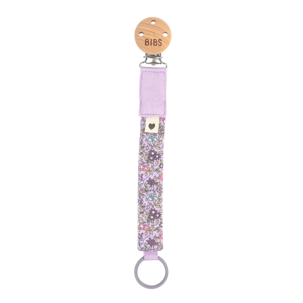 BIBS x LIBERTY Pacifier Clip - Chamomile Lawn Violet Sky