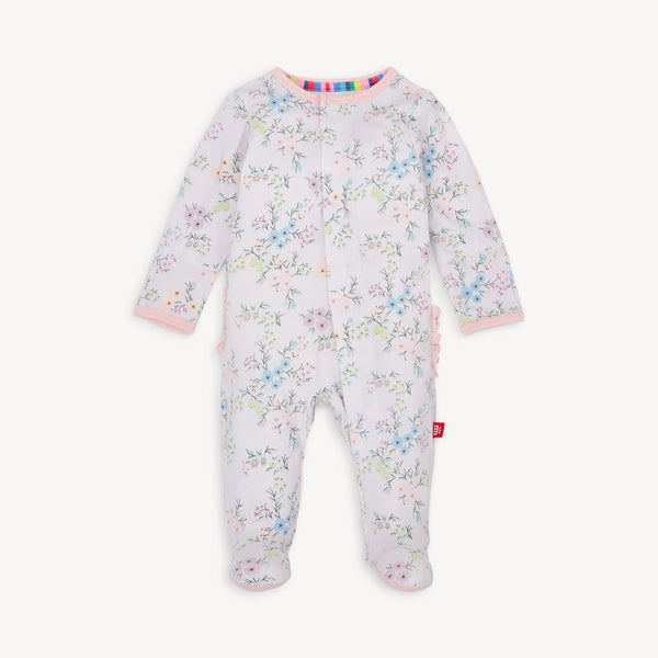emily modal magnetic parent favorite footie with ruffle