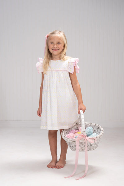 Tara Pastel Swiss Dot Dress (FINAL SALE)