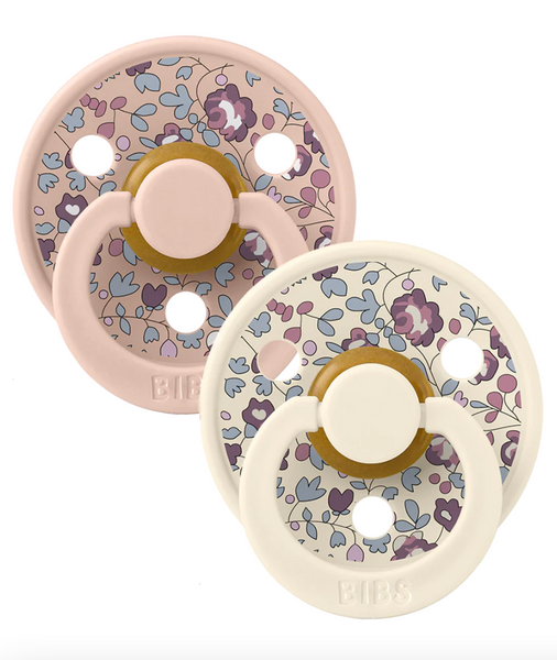 BIBS x LIBERTY Colour 2 Pack Eloise - Blush Mix, Size 2
