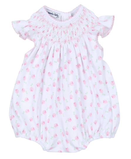 Teresa's Classics Bishop Printed Flutter Bubble - Pink