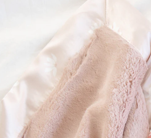 Satin Back Receiving Blanket - Daisy
