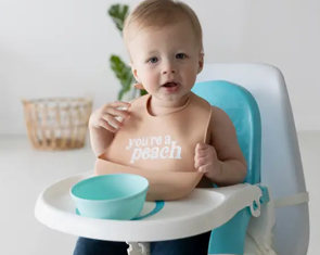 Silicone Bib Set - You're a Peach