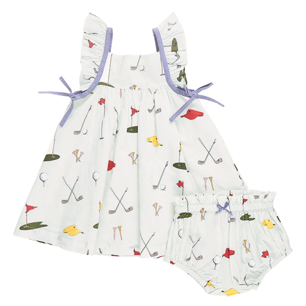 Baby Girls Ailee Dress Set - Golf Tournament (FINAL SALE)