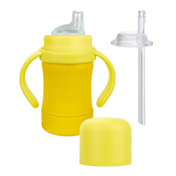 Green Sprouts Ware Sip & Straw Cup - Yellow - 6oz