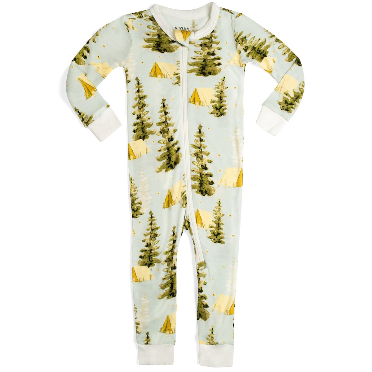 Camping Bamboo Zipper Pajama Cheeky Baby Boutique Rome