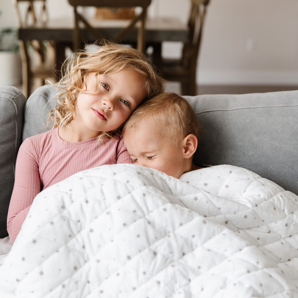 Dream Weighted Sleep Blanket for Kids & Toddlers- Grey Star