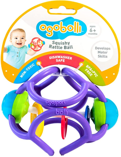 Ogobolli Ratlle & Teether- Purple