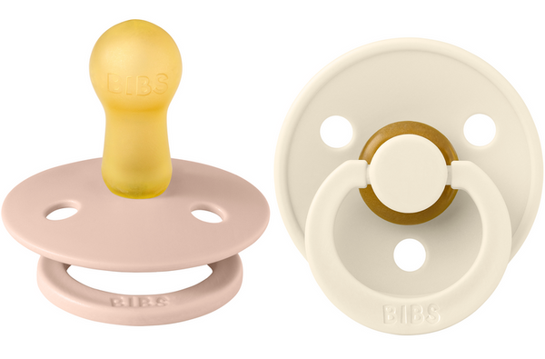 Blush/Ivory BIBS Pacifier 2 PK, Size 1