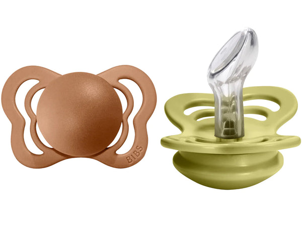 BIBS Pacifier COUTURE Silicone 2 PK Earth / Meadow, Size 2