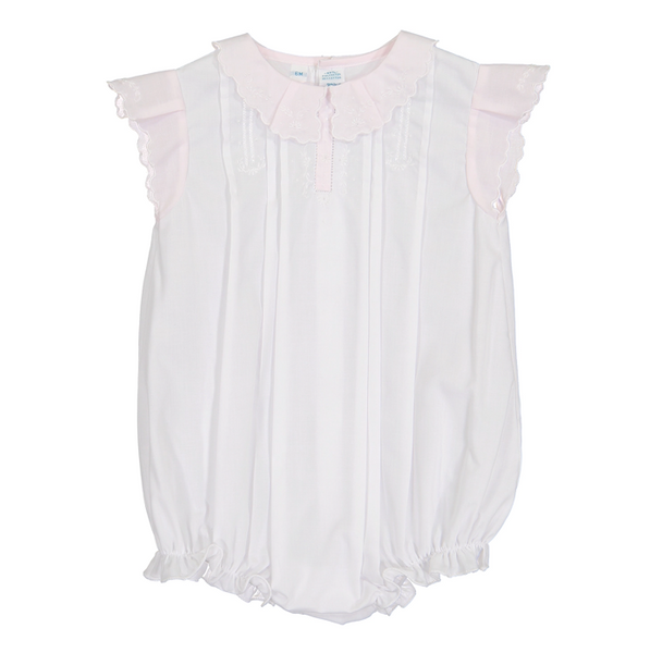 Vintage Fly Sleeve Romper - White