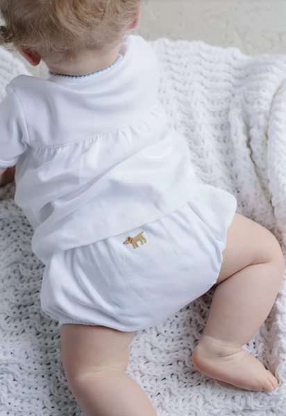 Pinpoint Layette Knit Set - Lab