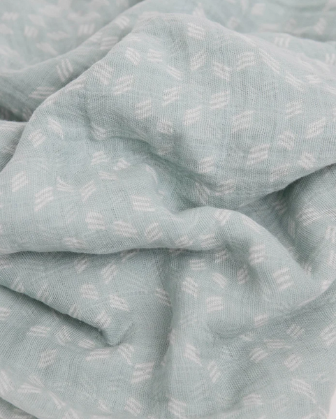 Cotton Muslin Swaddle Blanket - Misty Field