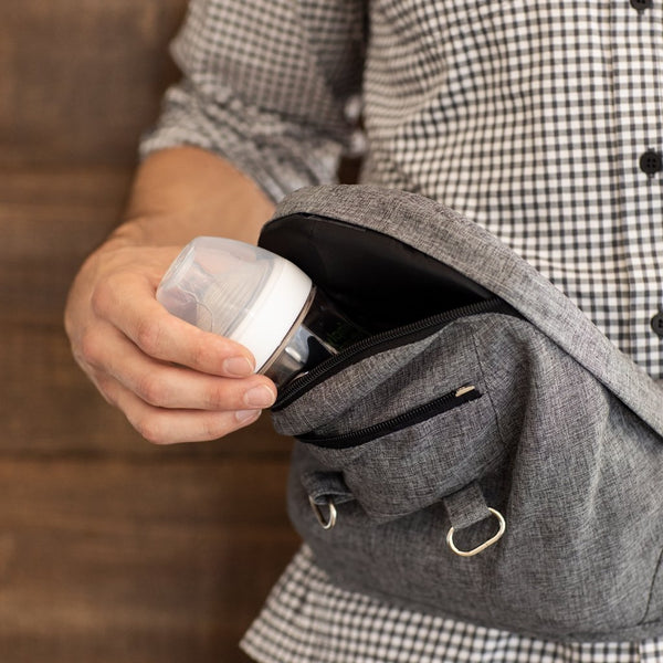 MOBY 2-in-1 Carrier + Hip Seat- Grey