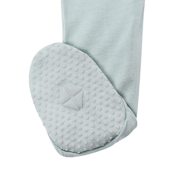 Sage Zippered Footie