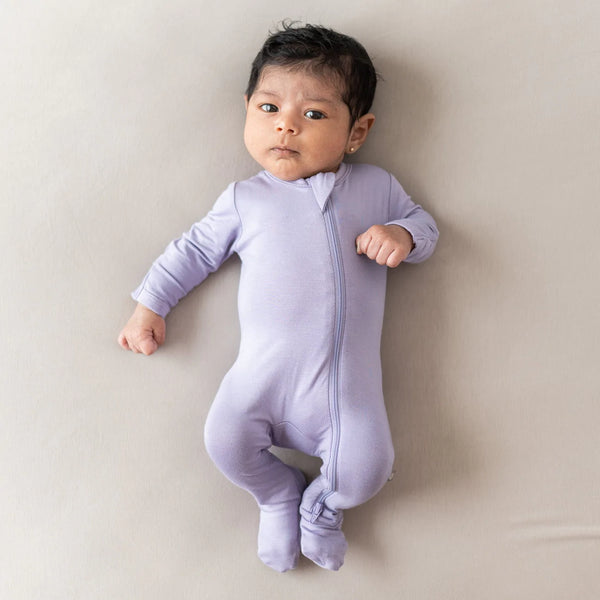 Taro Zippered Footie
