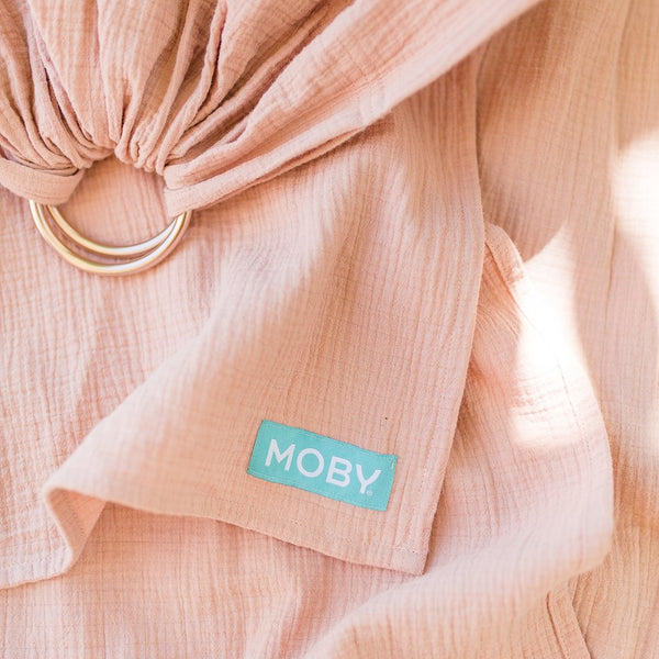 Moby Ring Sling- Double Gauze- Rose