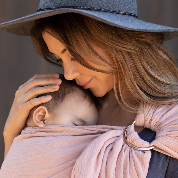 Moby Ring Sling- Double Gauze- Rose