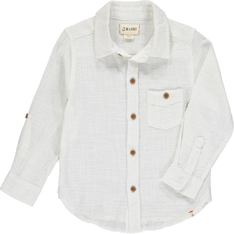 Merchant- White Long Sleeve Shirt