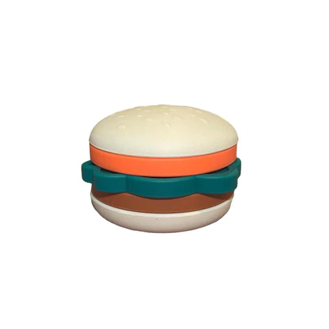 Hamburger Silicone Teether & Stacker