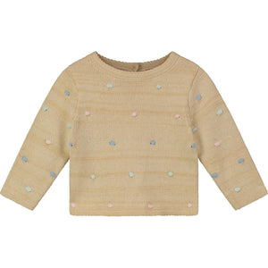 Isolde Sweater- Oatmeal Dots