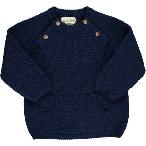 Morrison baby sweater- Navy