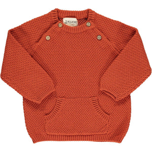 Morrison baby sweater- Rust