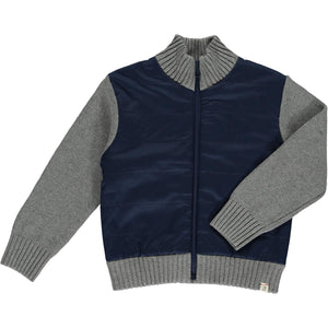 Joshy Sweater/Jacket- Navy/Grey