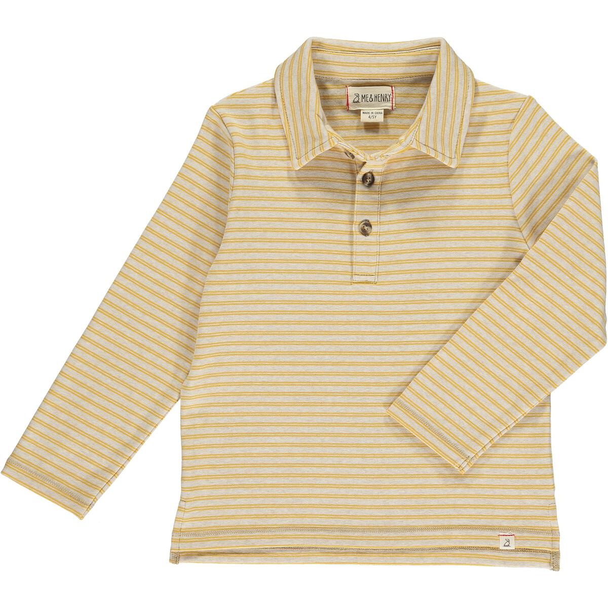 Midway Polo- Double Gold Stripe