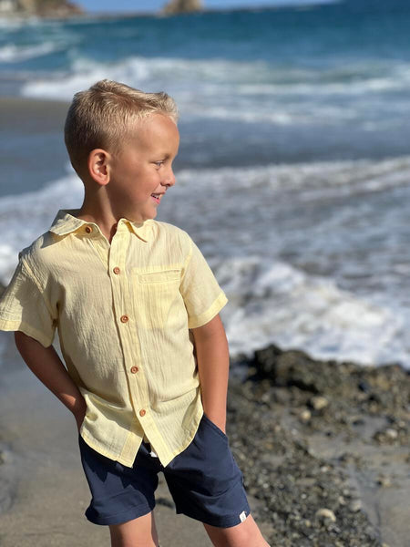 Newport- Lemon Woven Shirt
