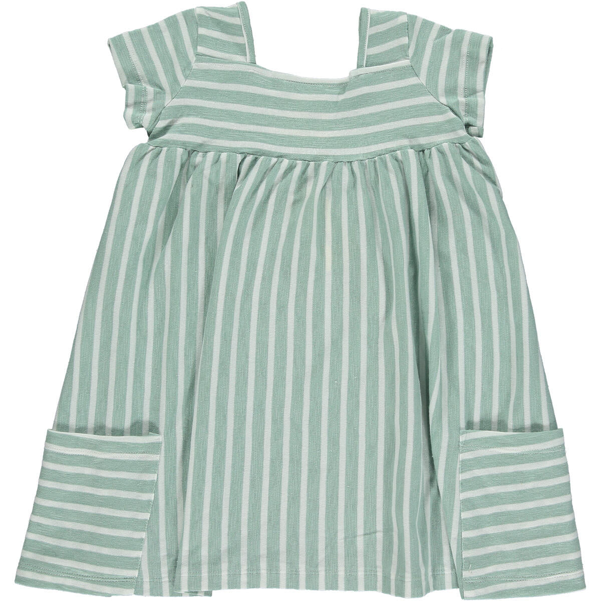 Rylie Dress- Green/Ivory Stripe (FINAL SALE)