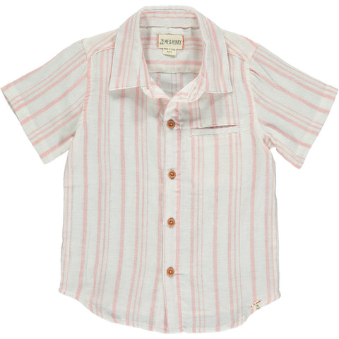 Newport- Pink/Cream Woven Shirt