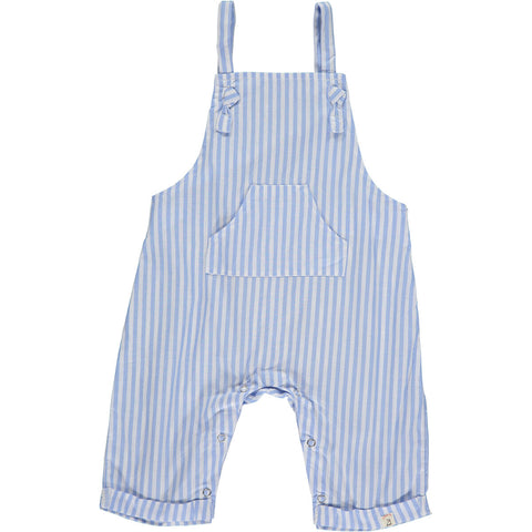 Ahoy- Blue Striped Overalls