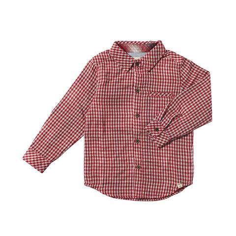 Atwood Woven Shirt - Red MIcro Plaid