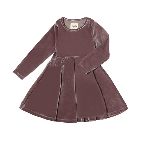 Merilee Dress- Plum Velvet