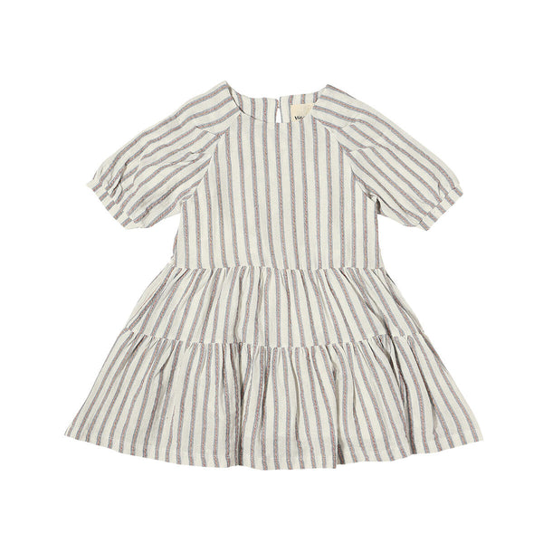 Willow Dress- Bohemian Gray Stripe