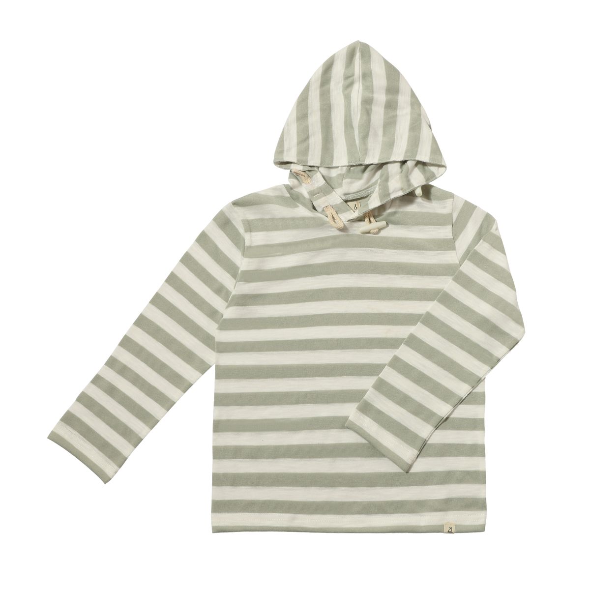 Seaberry Hooded Top- Grey/White Stripe