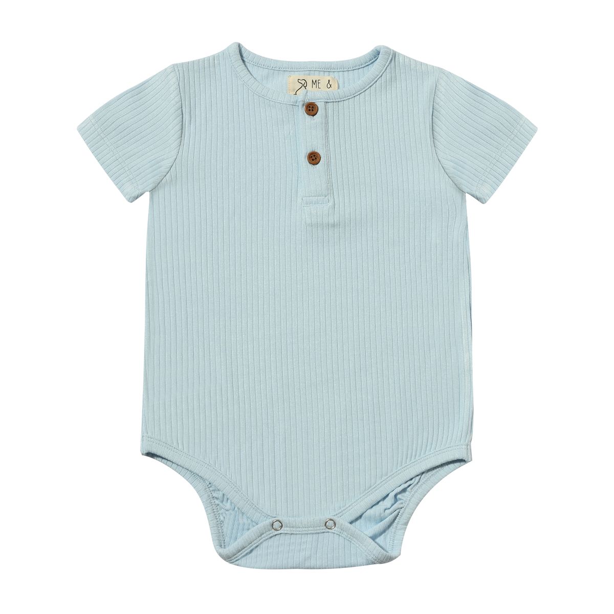 Jibe Onesie- Blue Ribbed