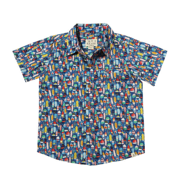 Maui Printed Shirts-  Nautical Buoys