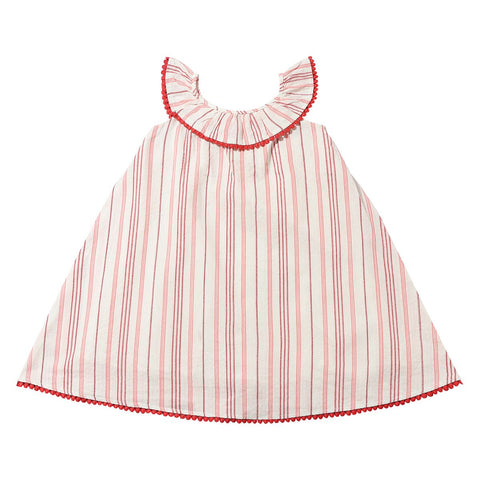 Josephine Dress- Red Stripe