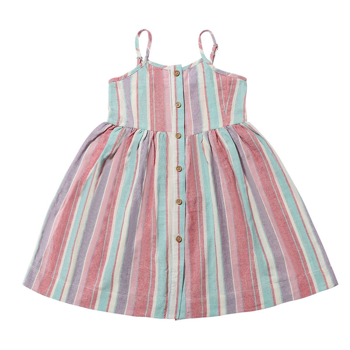 Brooklyn Dress- Red/Purple Stripe