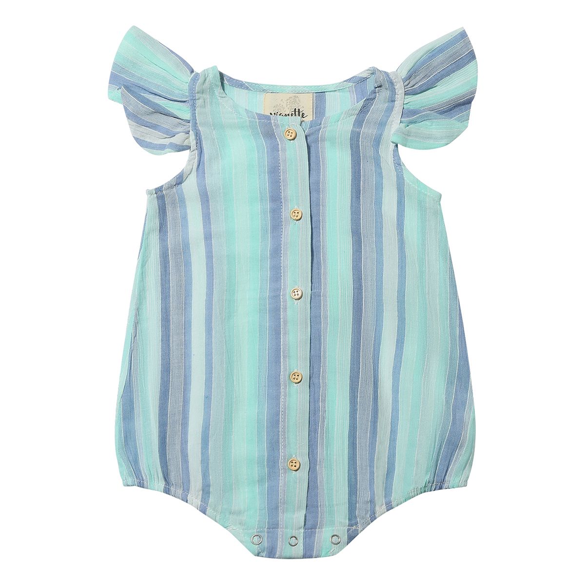 Cammie Bubble- Blue/Aqua Multi Stripe