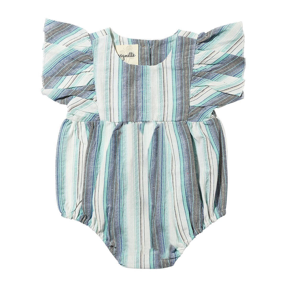 Miranda Bubble- Blue Multi-Stripe