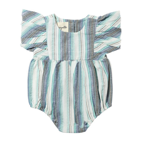 Miranda Bubble- Blue Multi-Stripe