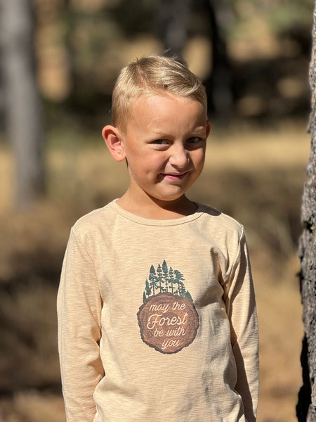 Cherokee Printed Tee- May the Forest be with you
