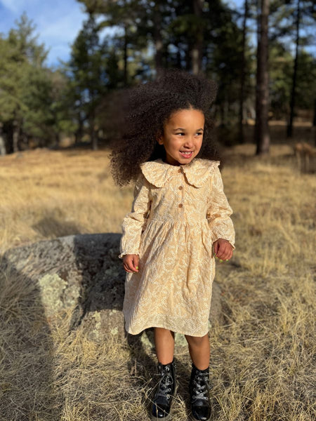 Sylvie dress- Cream Embroidery