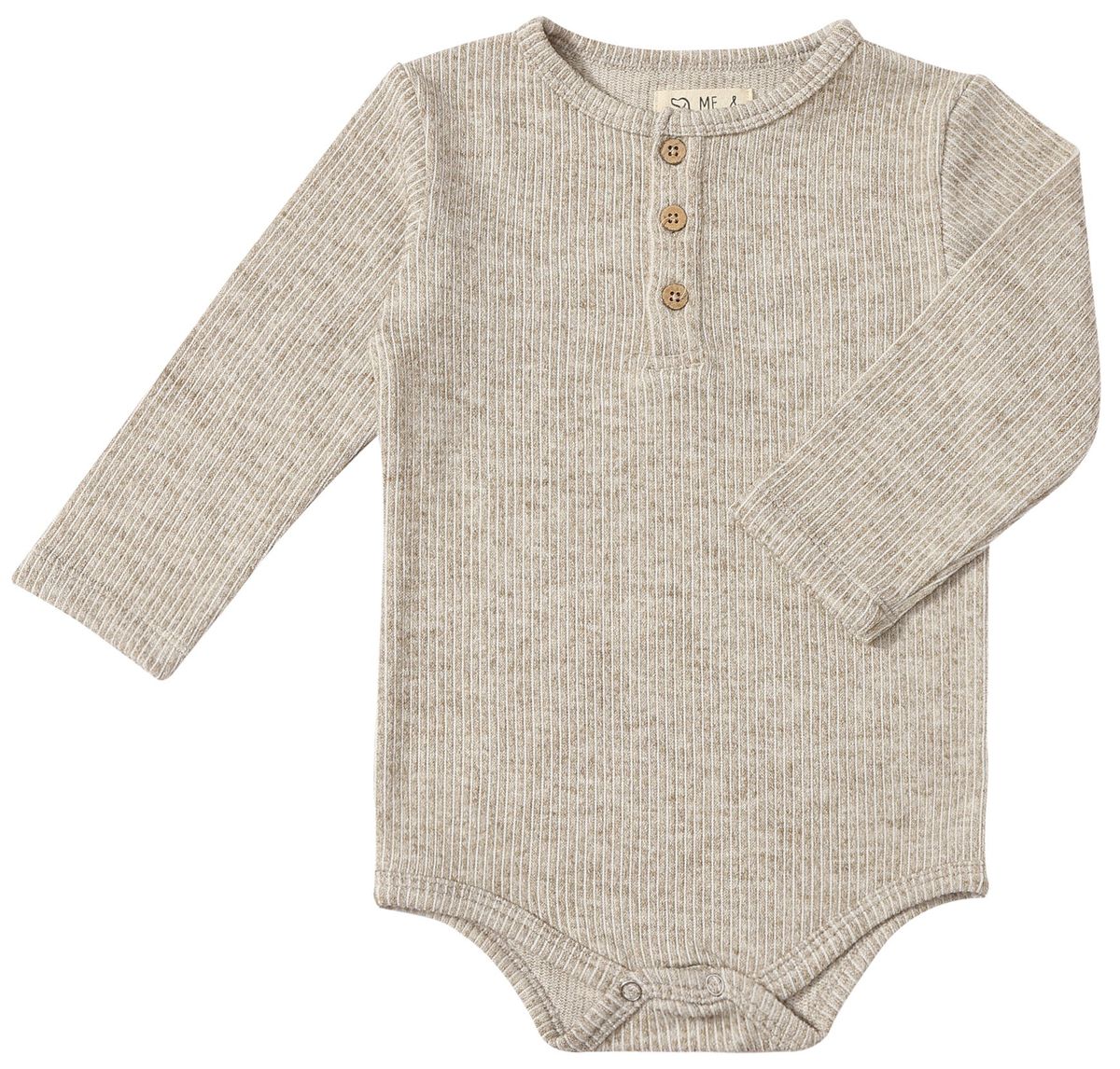 Aynor Henley Onesie- Heather Biscuit