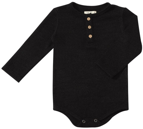 Aynor Henley Onesie- Black