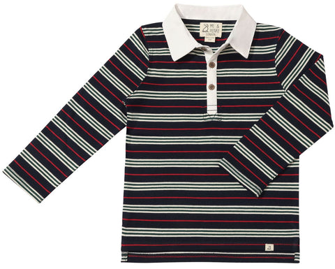 Rupert Rugby Polo- Navy/Red